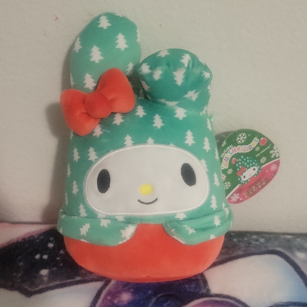 Cute Plush Toy with Bow